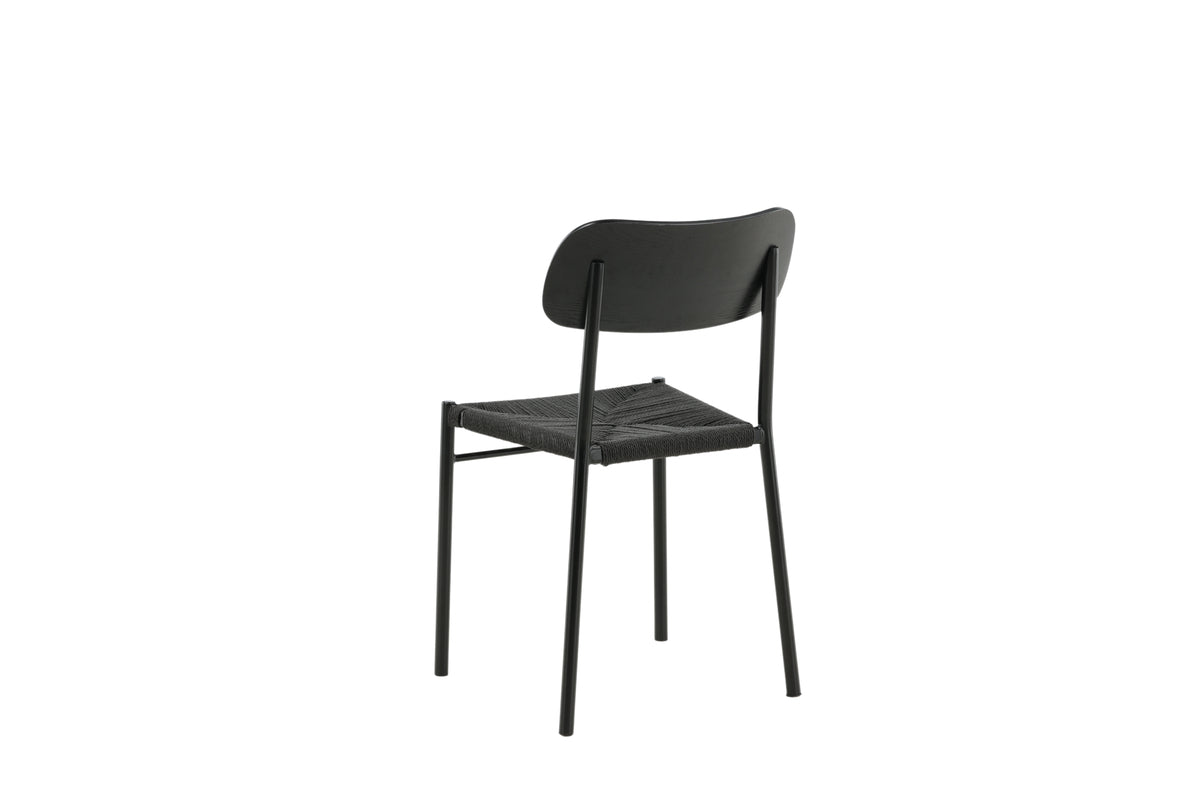 Polly Spisebordsstol 2-stk Sort
