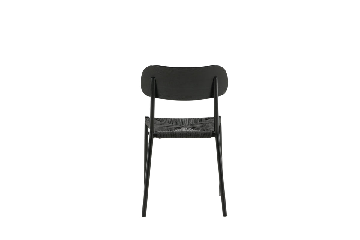 Polly Spisebordsstol 2-stk Sort