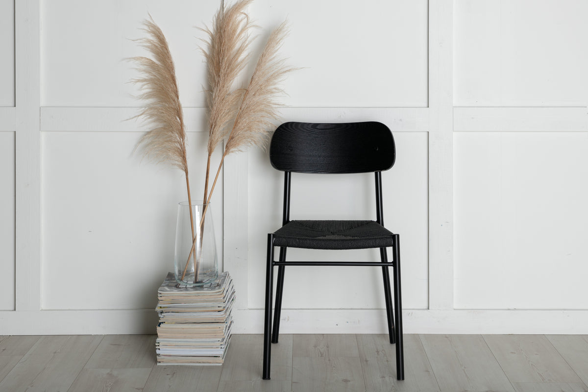 Polly Spisebordsstol 2-stk Sort