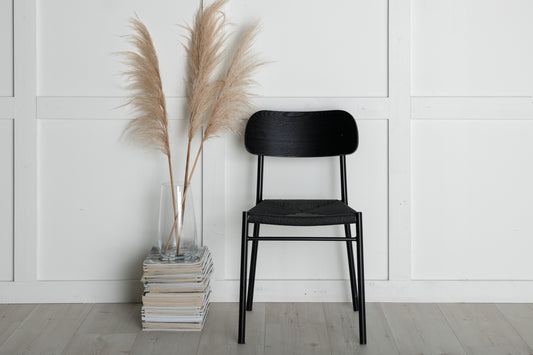 Polly Spisebordsstol 2-stk Sort