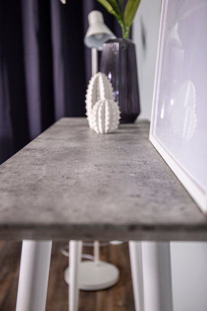 Edge sidebord - 110 × 30 cm - grå, hvid - billede 5