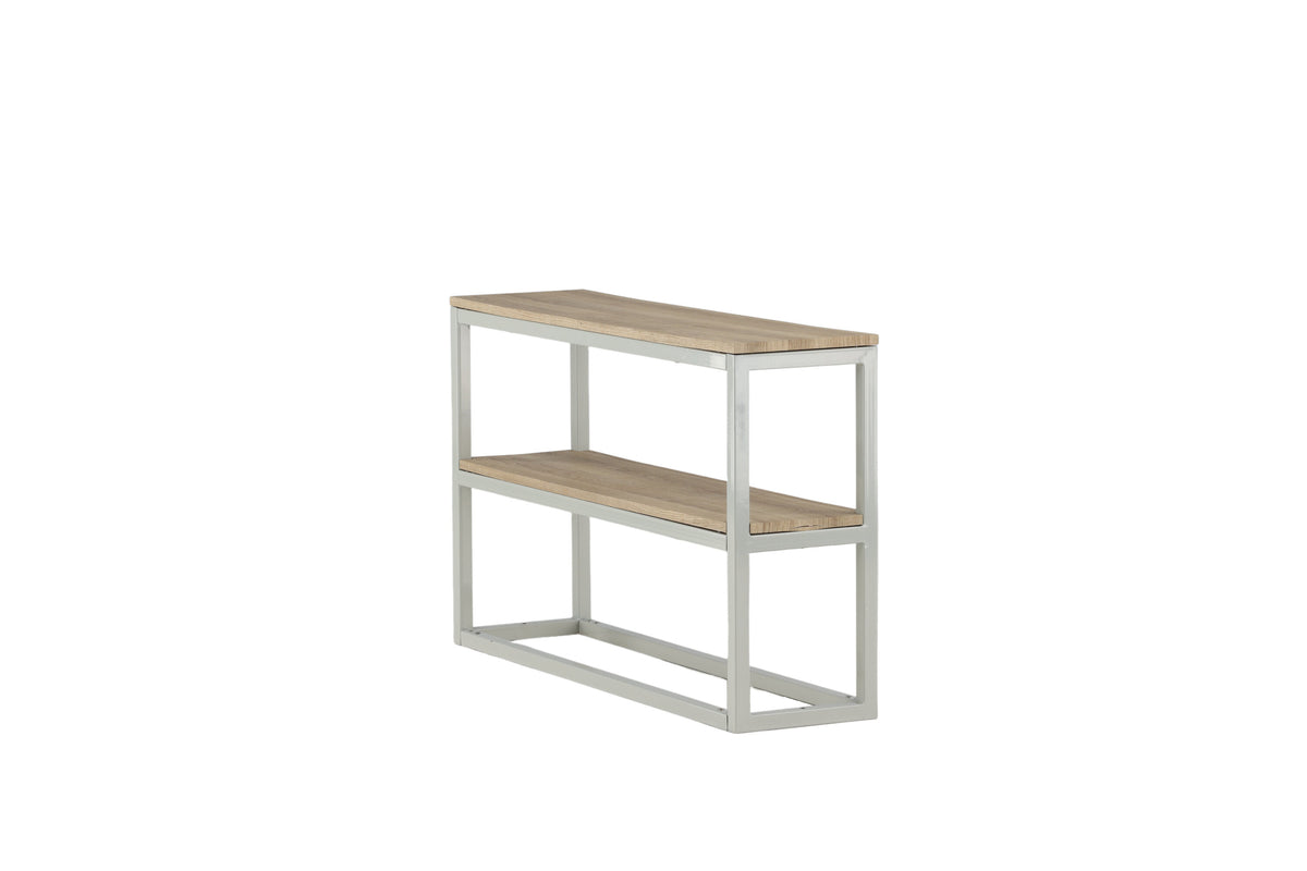 Rise sidebord - 110 × 30 cm - grå, natur - billede 3