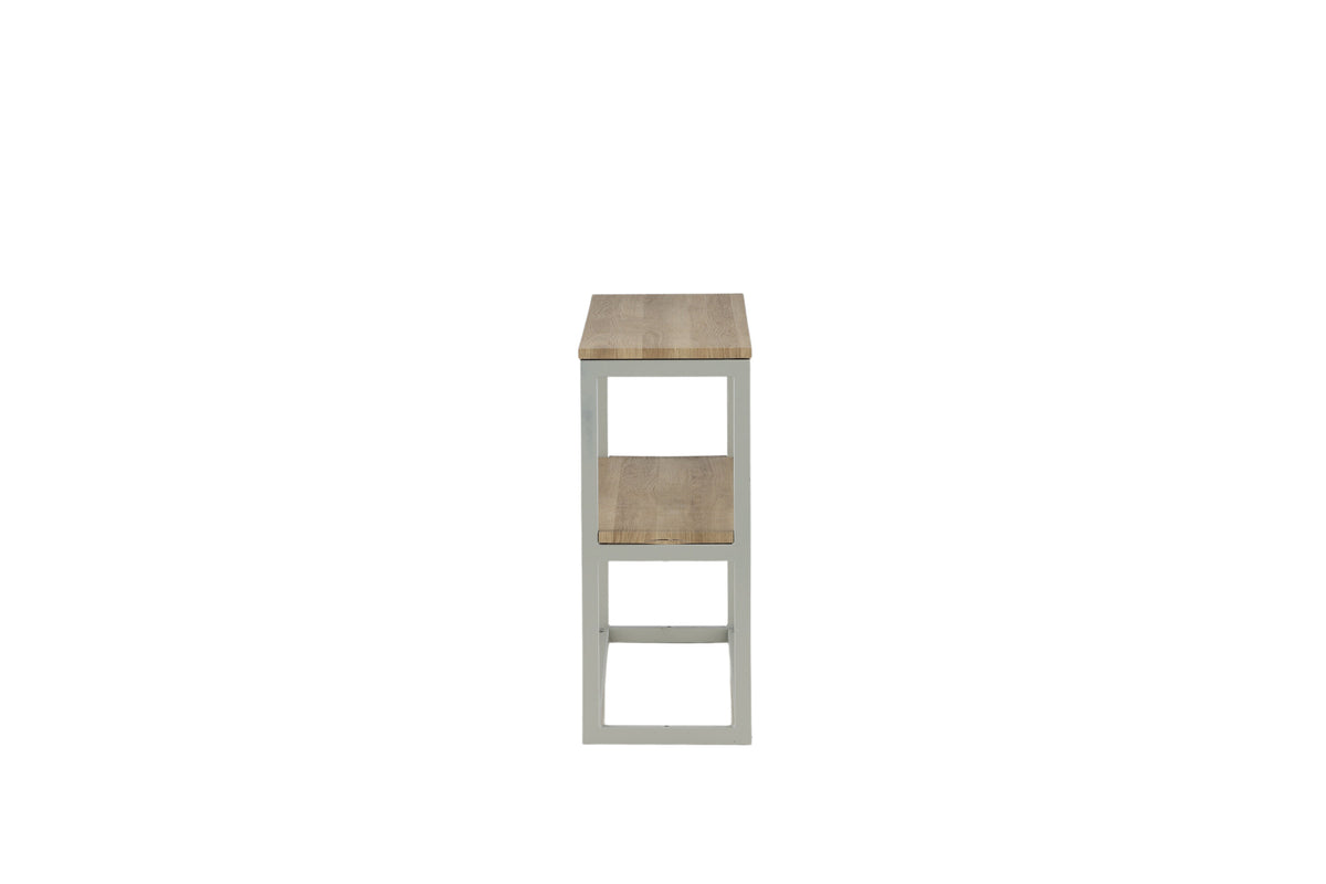 Rise sidebord - 110 × 30 cm - grå, natur - billede 4