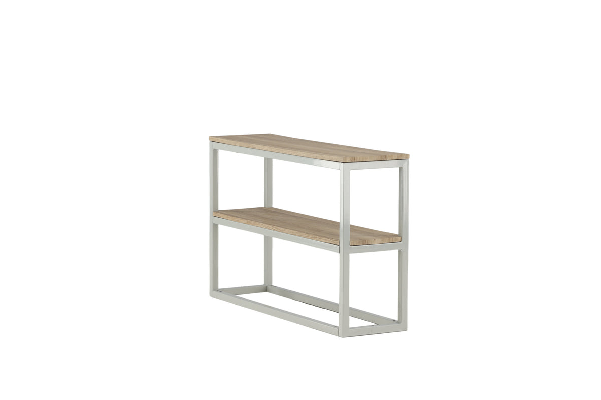 Rise sidebord - 110 × 30 cm - grå, natur - billede 9