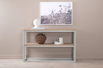 Rise sidebord - 110 × 30 cm - grå, natur - billede 13
