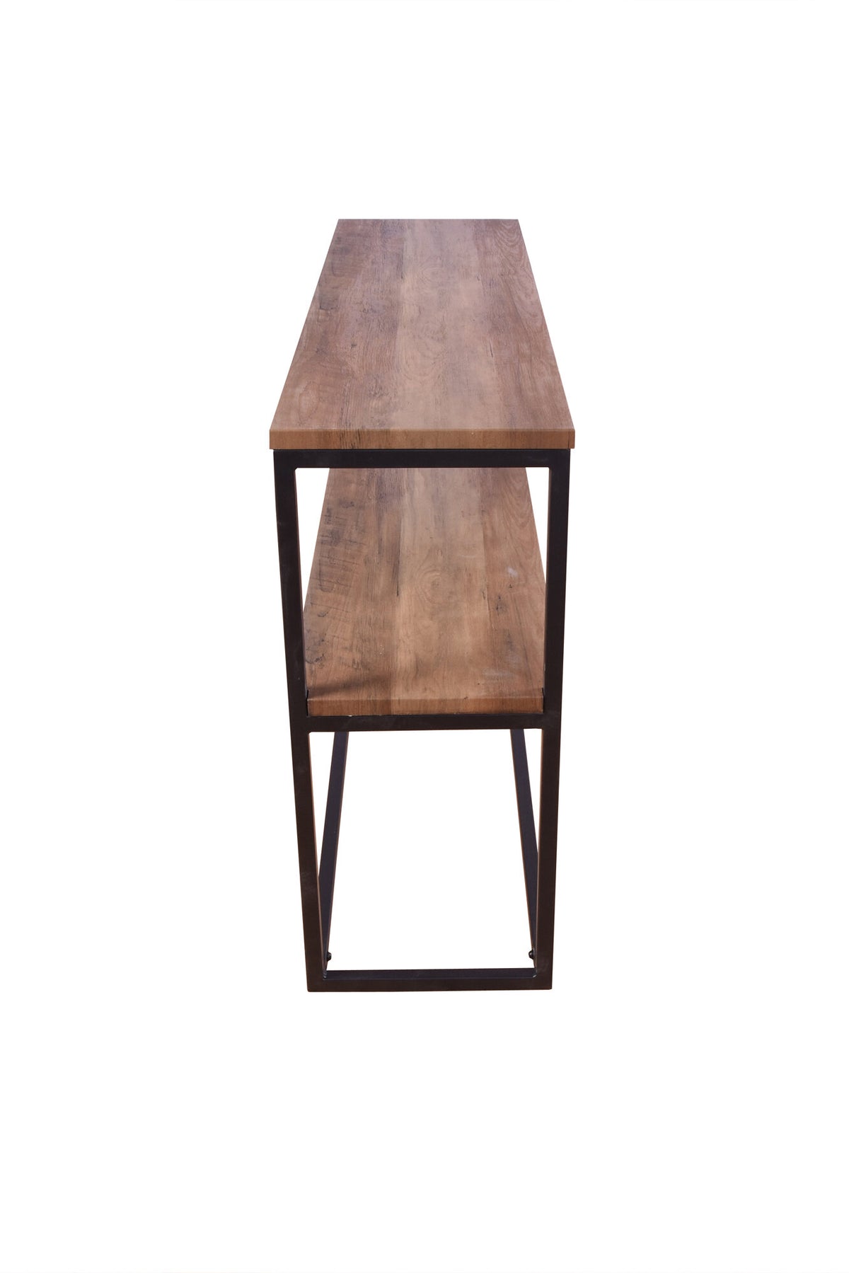 Rise sidebord - 110 × 30 cm - sort, valnøddefarvet - billede 3