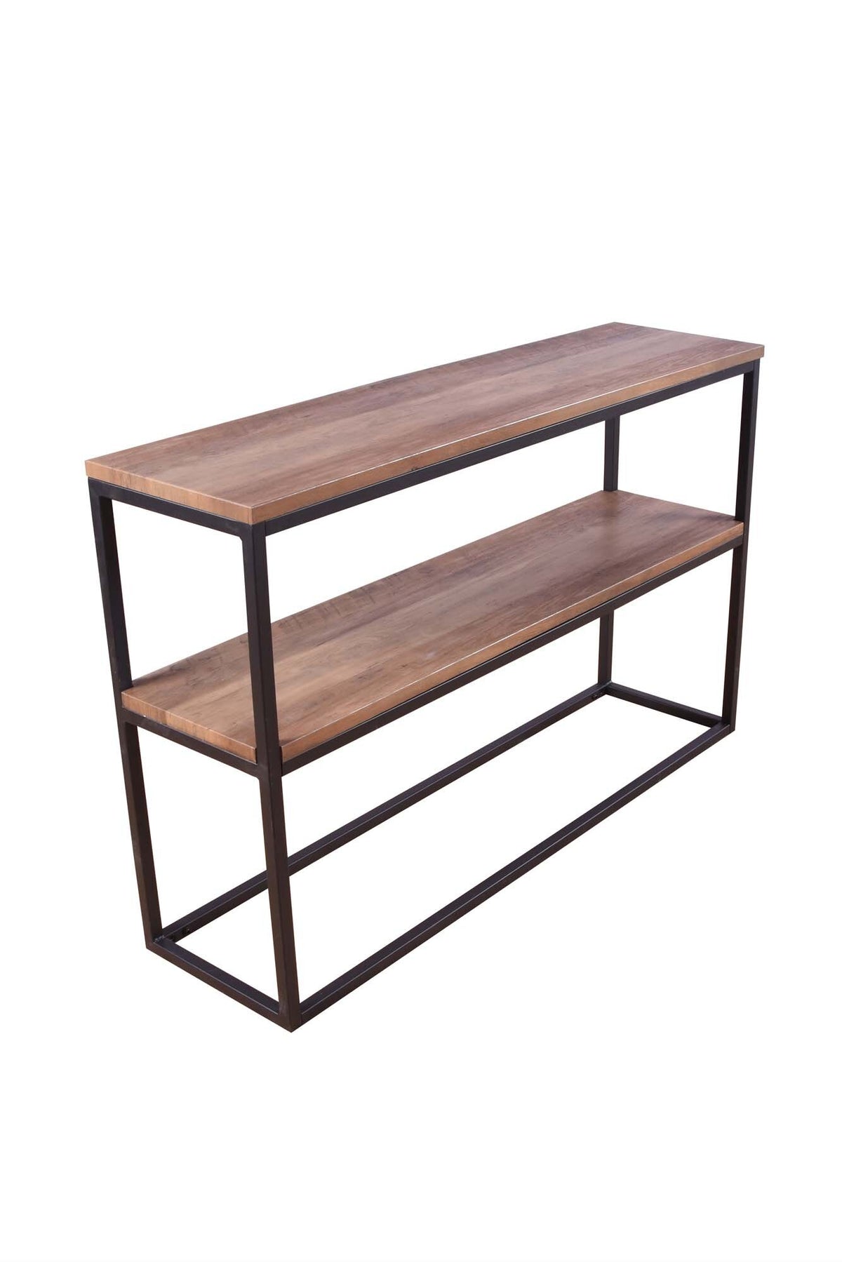 Rise sidebord - 110 × 30 cm - sort, valnøddefarvet - billede 4