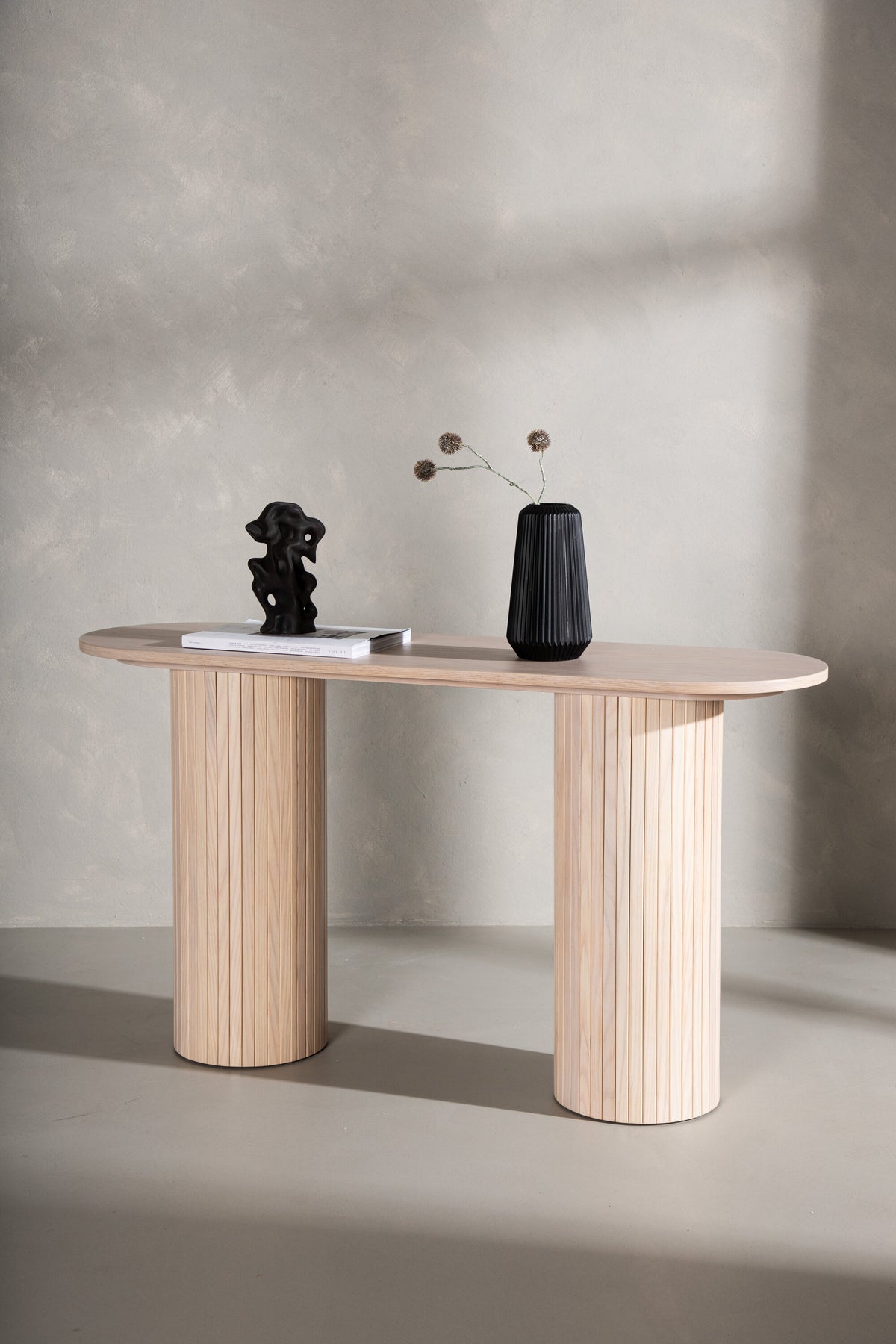 Bianca sidebord - 130 × 40 cm - hvidpigmenteret - billede 17