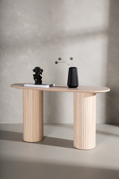 Bianca sidebord - 130 × 40 cm - hvidpigmenteret - billede 17