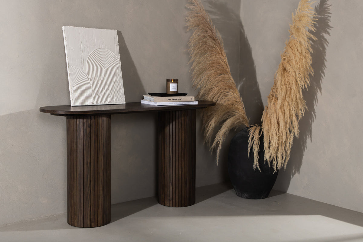 Bianca sidebord - 130 × 40 cm - mokka - billede 14