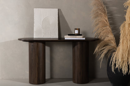 Bianca sidebord - 130 × 40 cm - mokka - billede 15