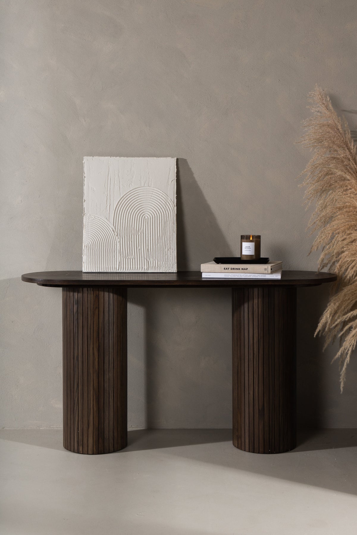 Bianca sidebord - 130 × 40 cm - mokka - billede 19
