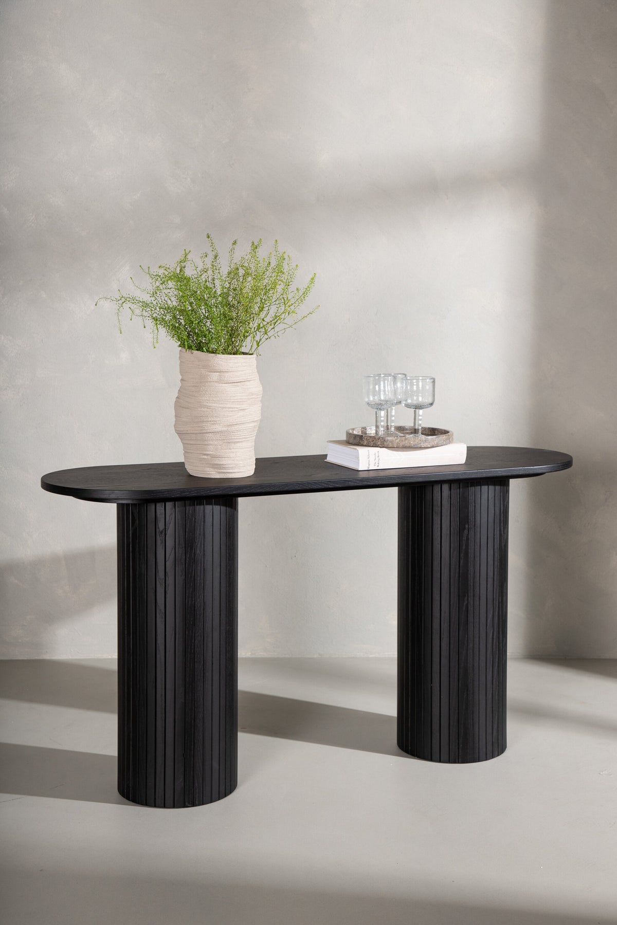 Bianca sidebord - 130 × 40 cm - sort - billede 17