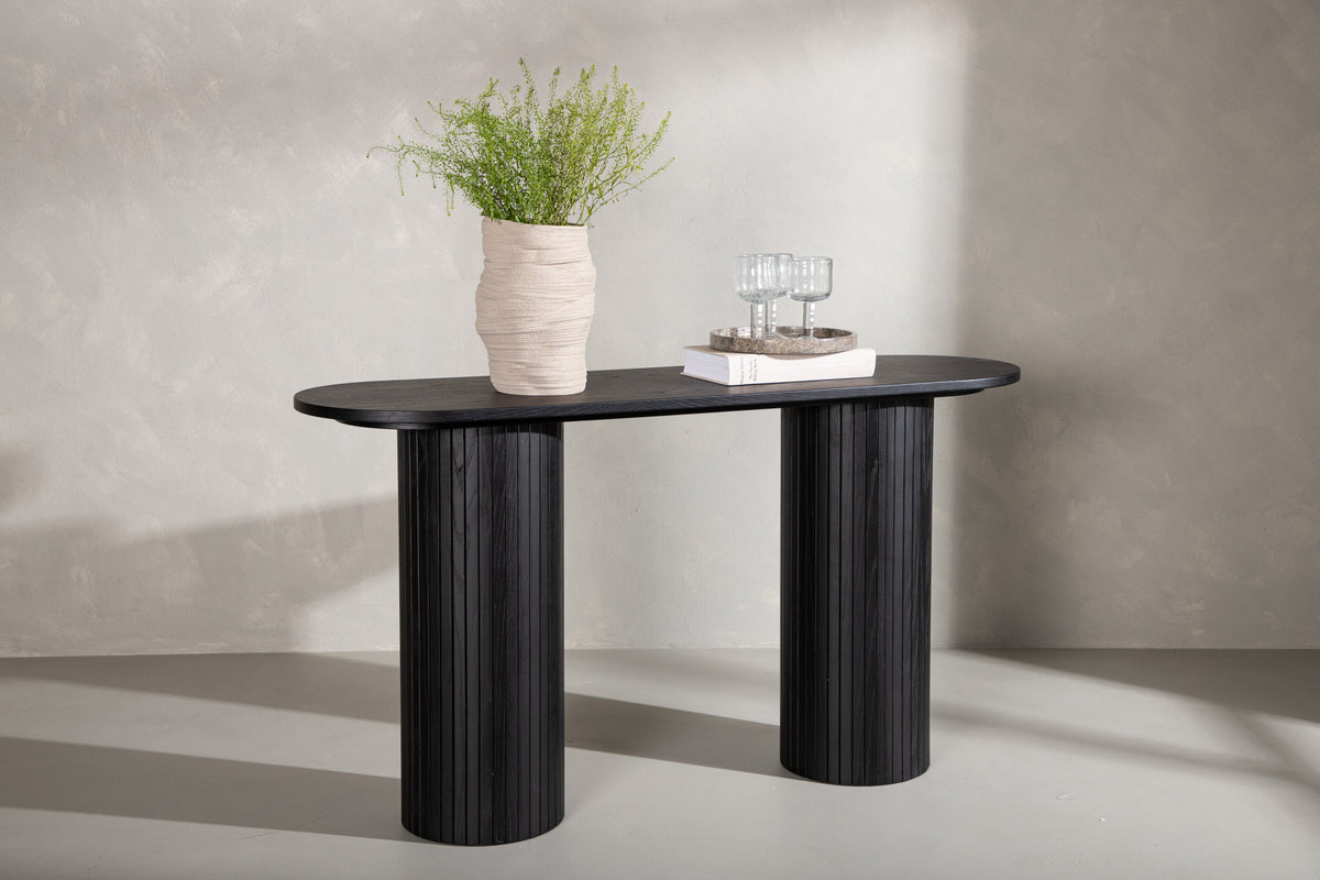 Bianca sidebord - 130 × 40 cm - sort - billede 14
