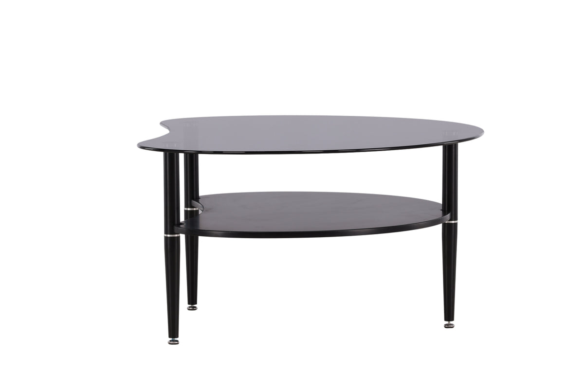 Egg sofabord - 101 × 80 cm - sort, grå - billede 10