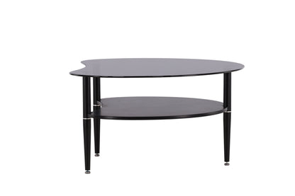 Egg sofabord - 101 × 80 cm - sort, grå - billede 10