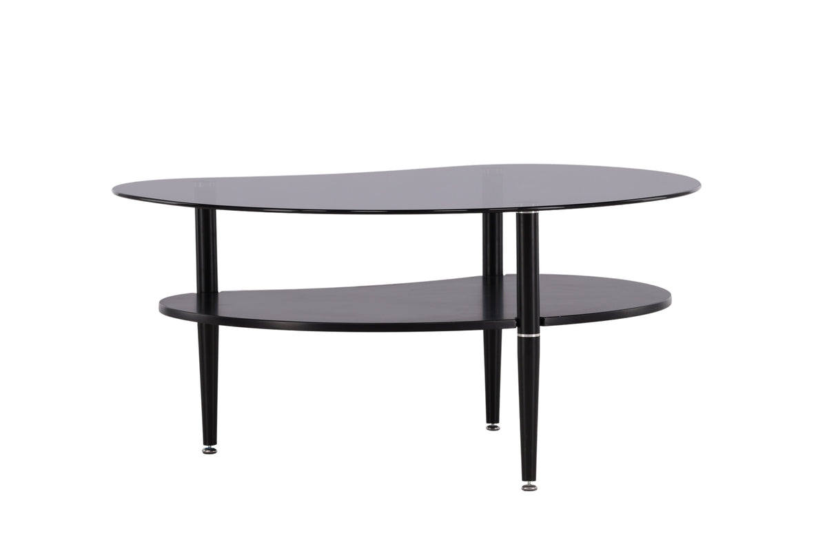 Egg sofabord - 101 × 80 cm - sort, grå - billede 12