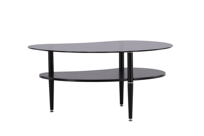 Egg sofabord - 101 × 80 cm - sort, grå - billede 12