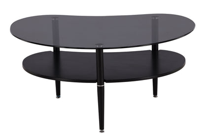 Egg sofabord - 101 × 80 cm - sort, grå - billede 13