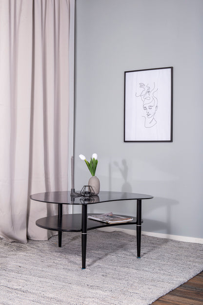 Egg sofabord - 101 × 80 cm - sort, grå - billede 19