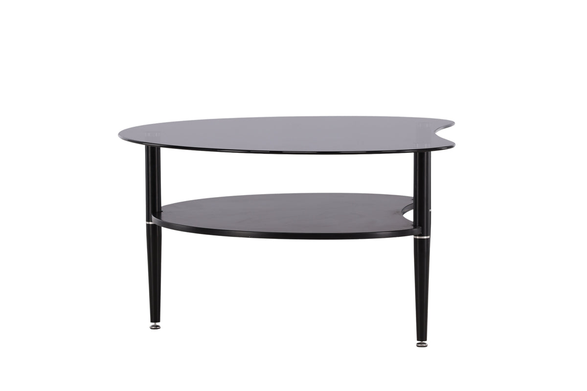 Egg sofabord - 101 × 80 cm - sort, grå - billede 4