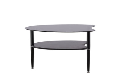 Egg sofabord - 101 × 80 cm - sort, grå - billede 4