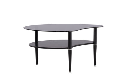Egg sofabord - 101 × 80 cm - sort, grå - billede 5