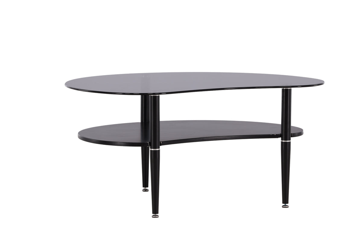Egg sofabord - 101 × 80 cm - sort, grå - billede 6