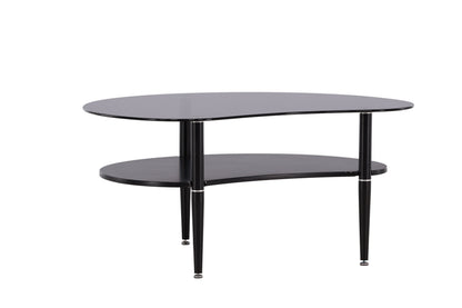 Egg sofabord - 101 × 80 cm - sort, grå - billede 6