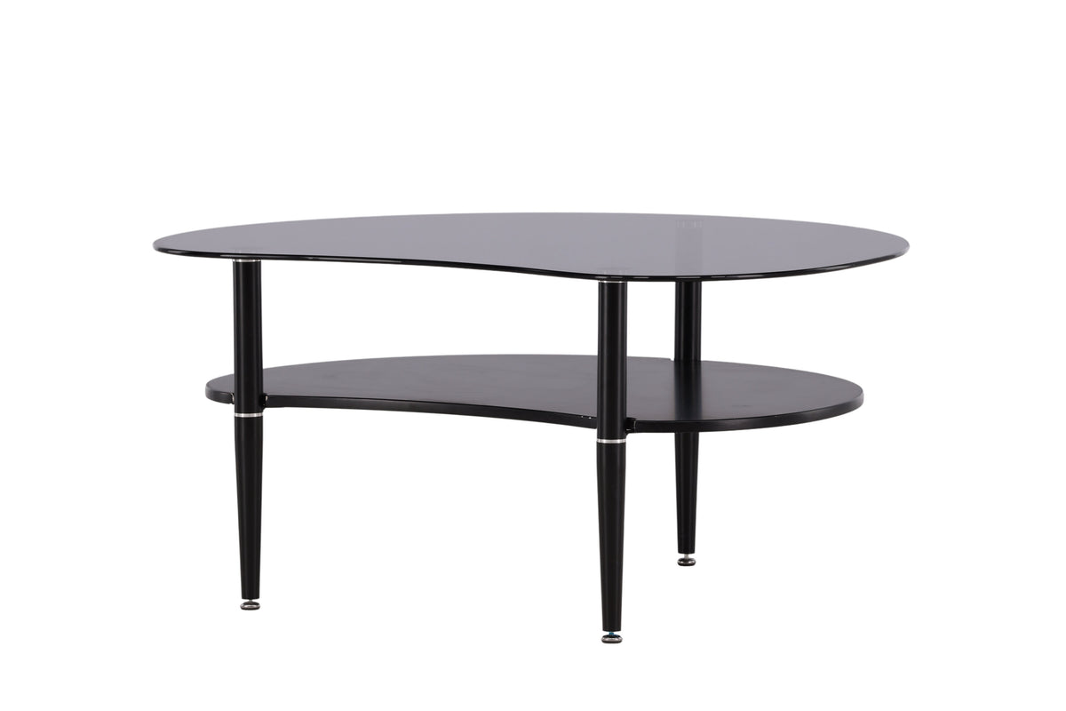 Egg sofabord - 101 × 80 cm - sort, grå - billede 8