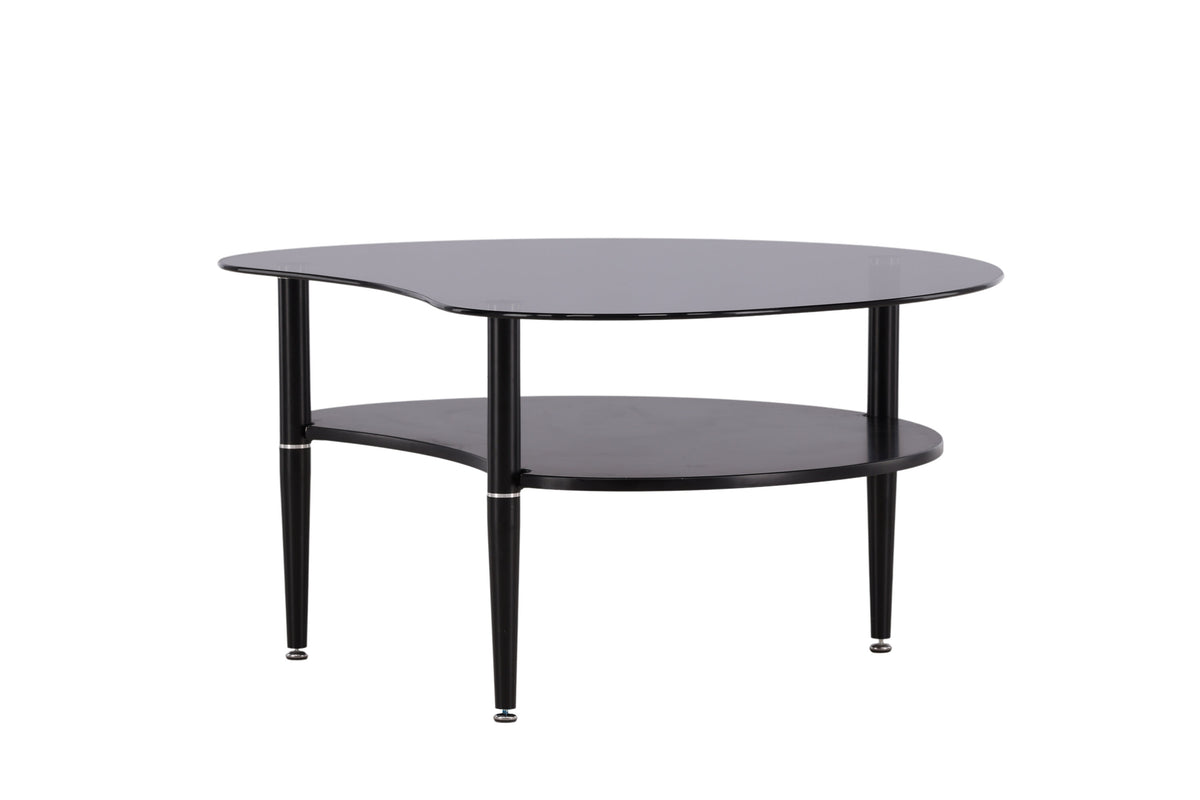 Egg sofabord - 101 × 80 cm - sort, grå - billede 9
