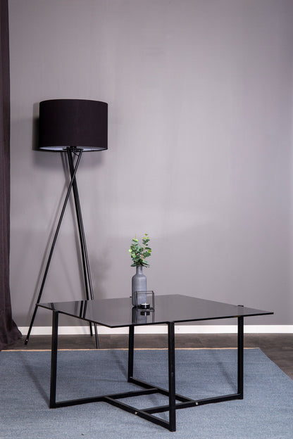 Hybrid sofabord - 80 × 80 cm - sort, grå - billede 9