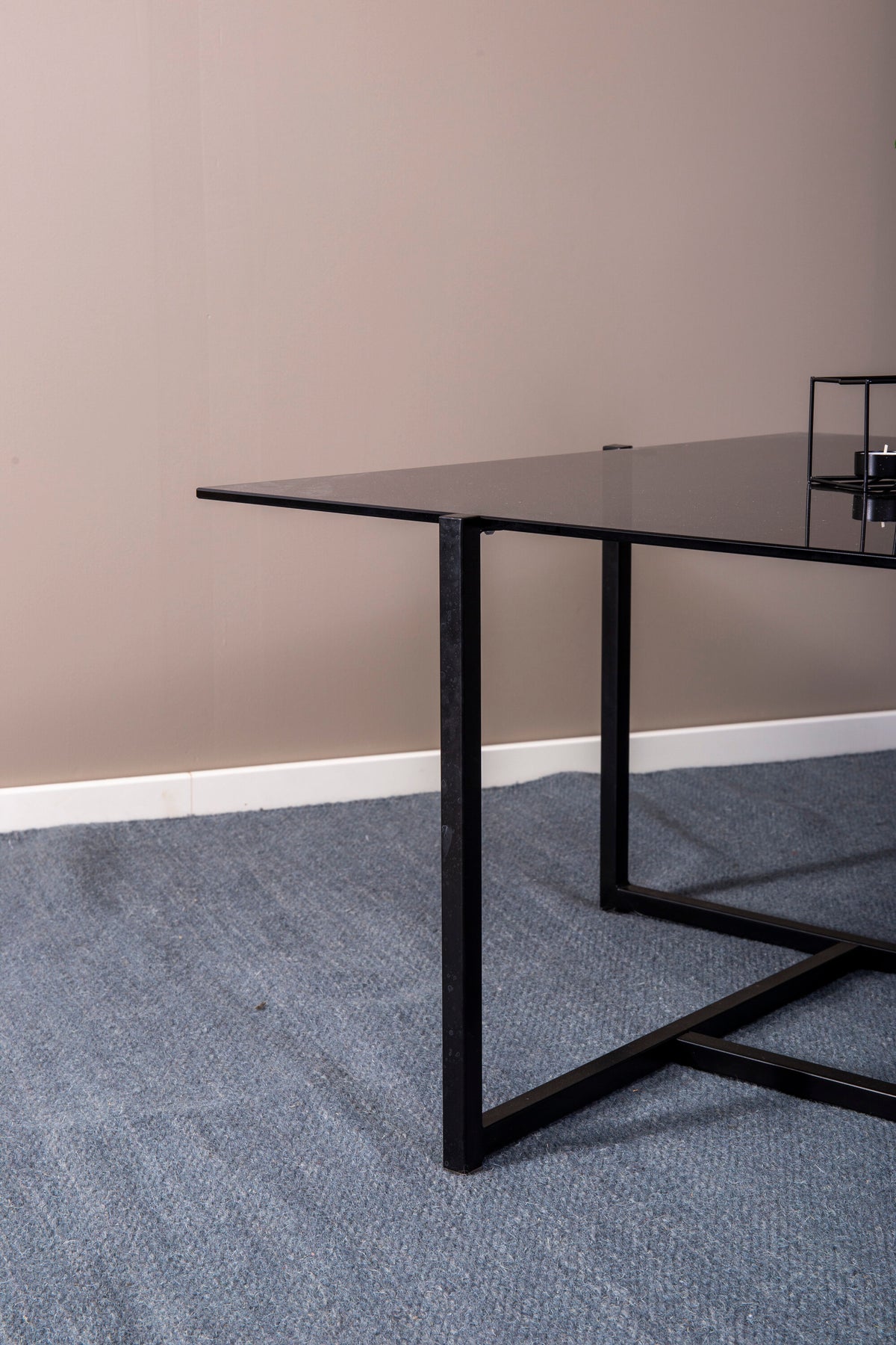 Hybrid sofabord - 80 × 80 cm - sort, grå - billede 11