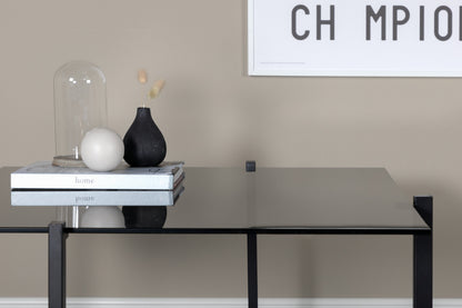 Hybrid sofabord - 80 × 80 cm - sort, grå - billede 5