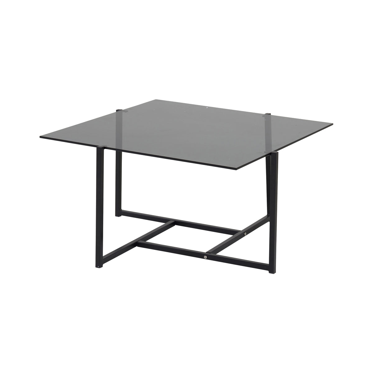 Hybrid sofabord - 80 × 80 cm - sort, grå - billede 7