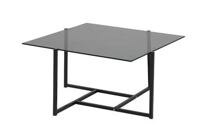 Hybrid sofabord - 80 × 80 cm - sort, grå - billede 1