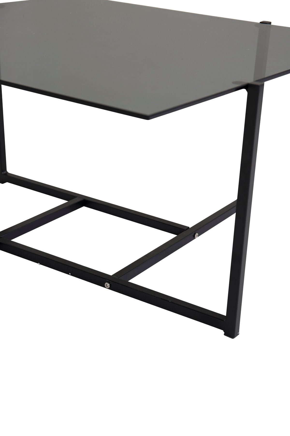 Hybrid sofabord - 80 × 80 cm - sort, grå - billede 8