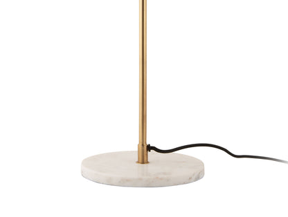 Leitmotiv bordlampe Waved Dome - børstet guld