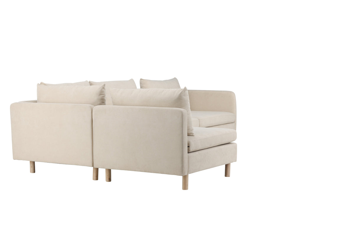 Zero 3-personers sofa - beige - billede 11