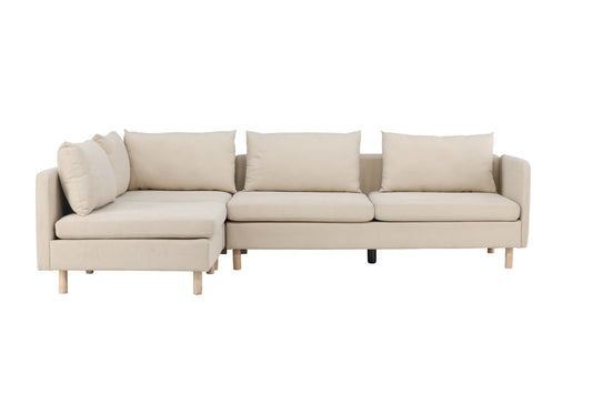 Zero 5-Pers Hjørnesofa Beige