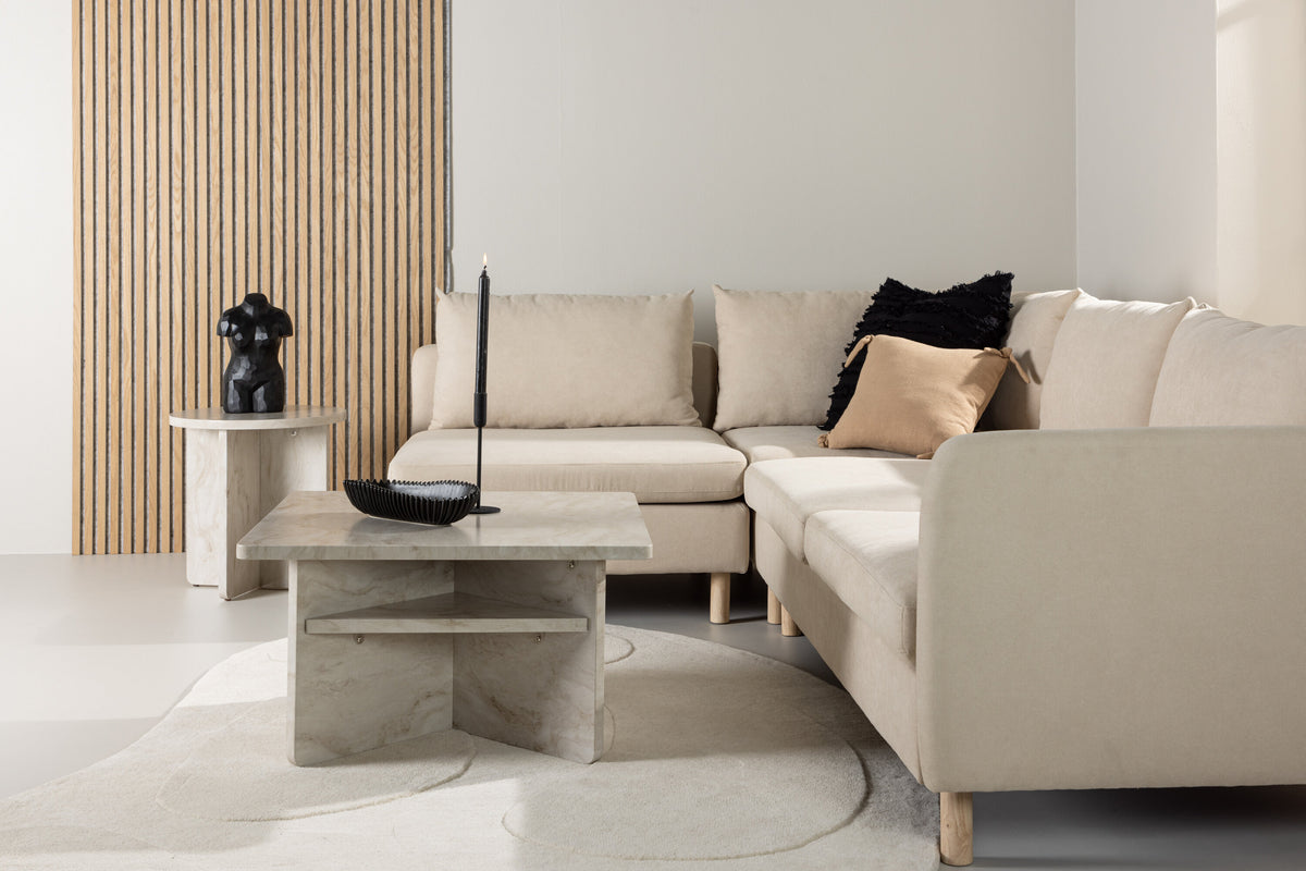 Zero 3-personers sofa - beige - billede 13