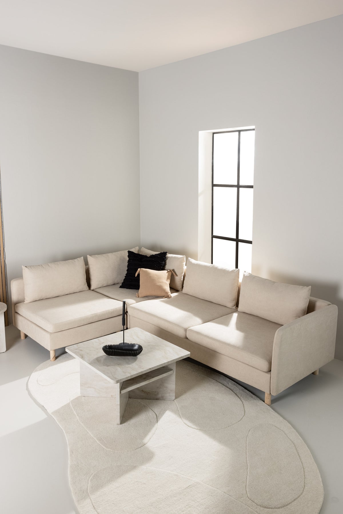 Zero 3-personers sofa - beige - billede 19
