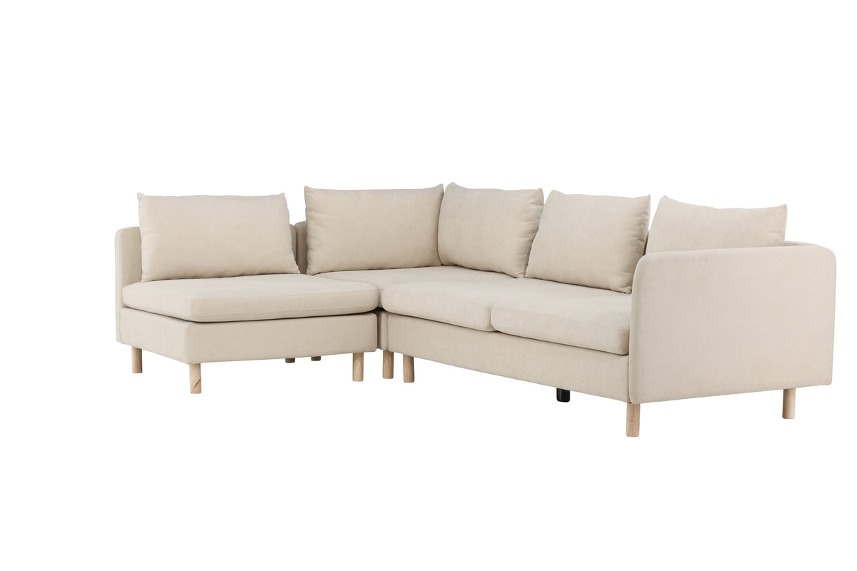 Zero 3-personers sofa - beige - billede 3