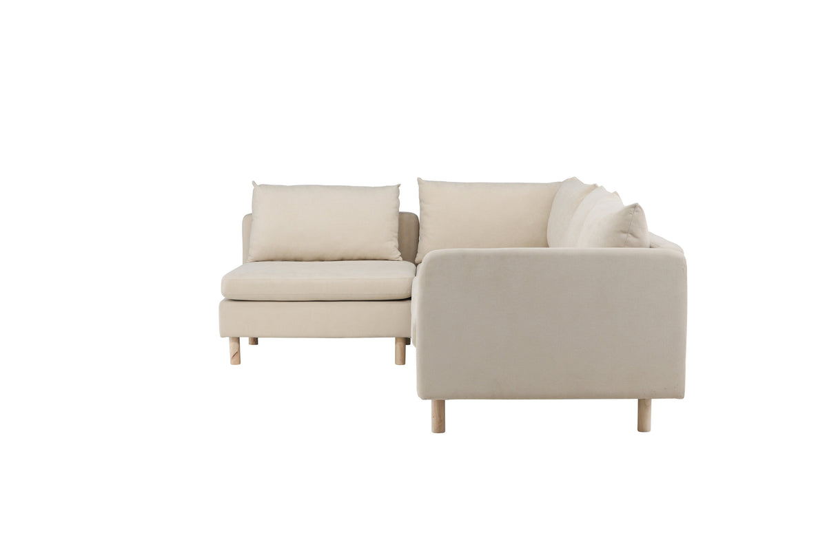 Zero 3-personers sofa - beige - billede 4