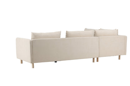 Zero 3-personers sofa - beige - billede 6