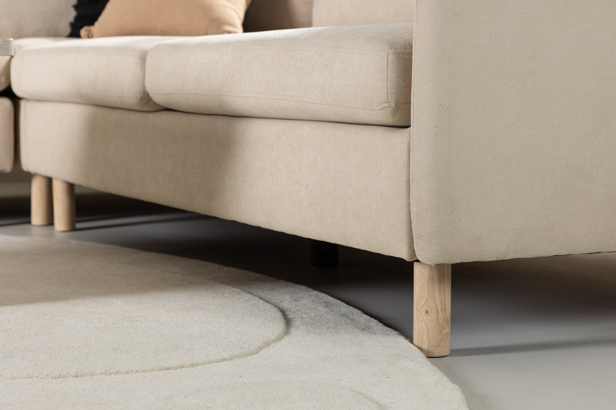 Zero 3-personers sofa - beige - billede 16