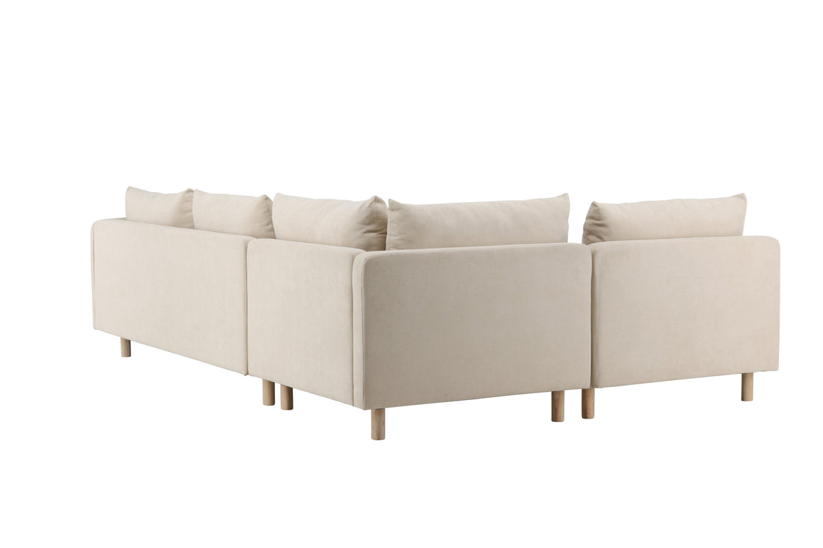 Zero 3-personers sofa - beige - billede 9