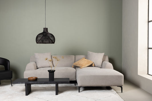 Viskan 3-Pers Chaiselongsofa Lys Grå