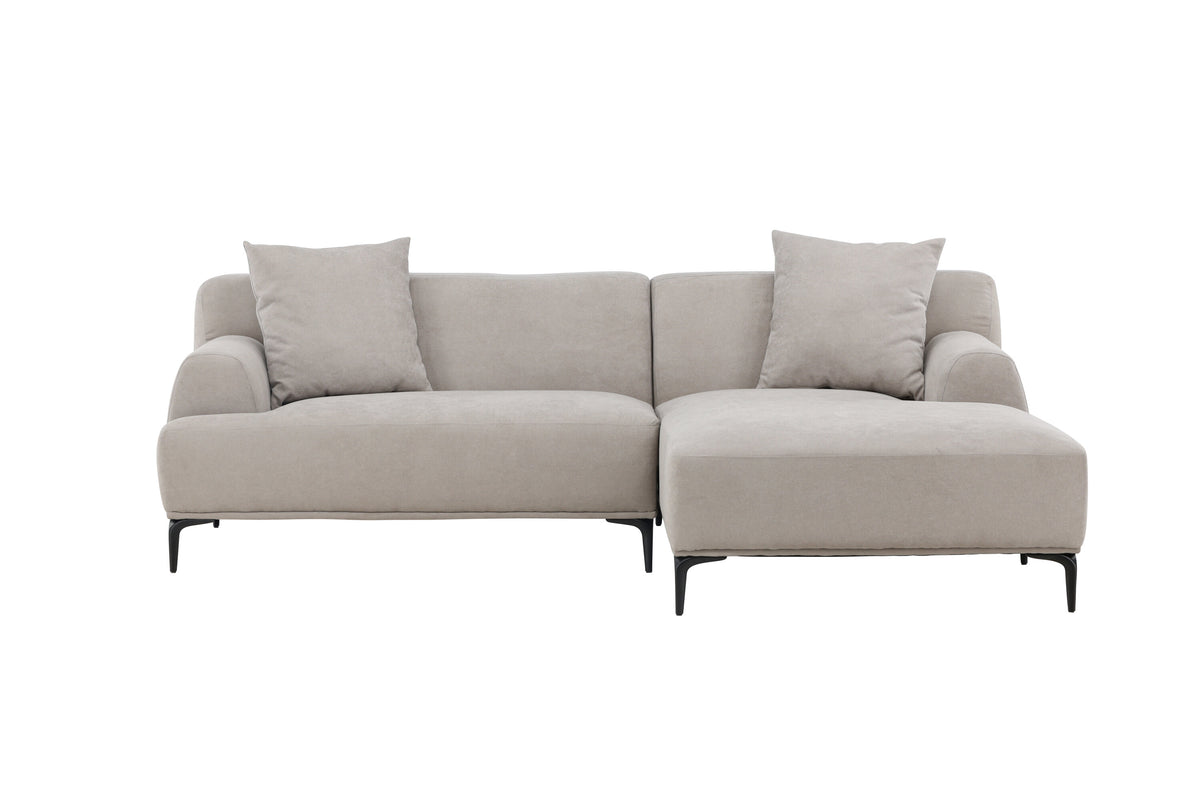 Viskan 3-personers sofa - sort, lysegrå - billede 1