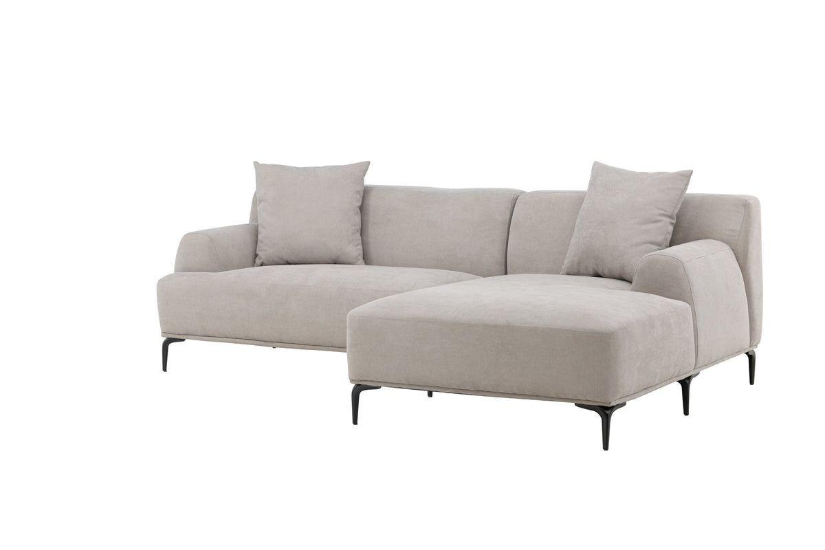 Viskan 3-personers sofa - sort, lysegrå - billede 2